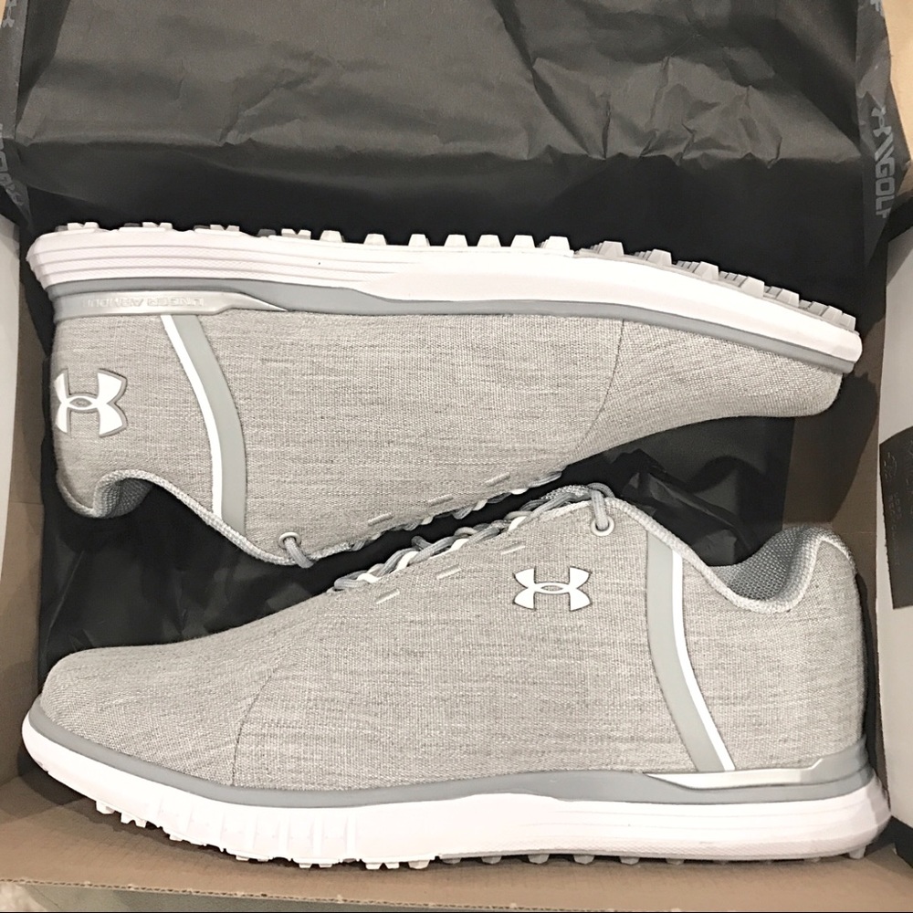 Under Armour Fade SL Sunbrella Gray Golf Shoe Sz 7